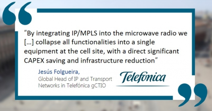 Telefónica deploys SIAE Microelettronica integrated IP/MPLS Layer3 microwave radio